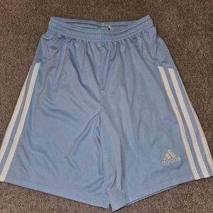 Adidas Girls Shorts Medium M Soccer Basketball Blue Climalite